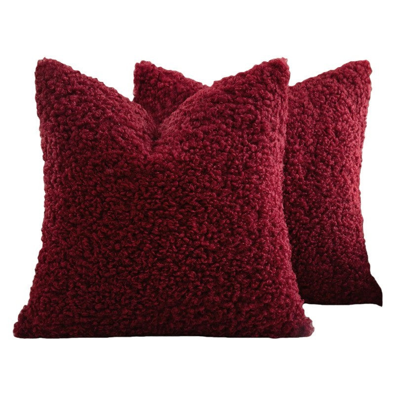 Boucle throw pillow cover by Glow Ritual