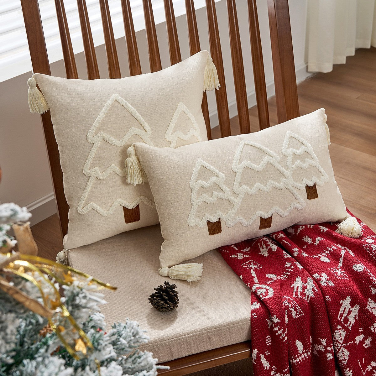 Christmas tree pillow cover by Glow Ritual