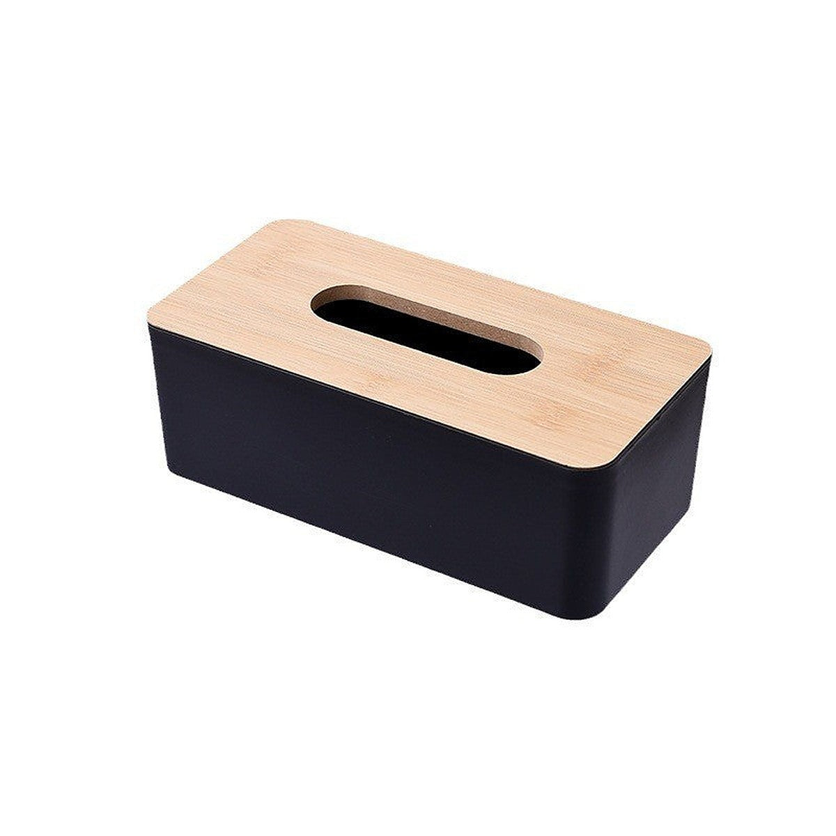 Bamboo-lid tissue box cover by Glow Ritual