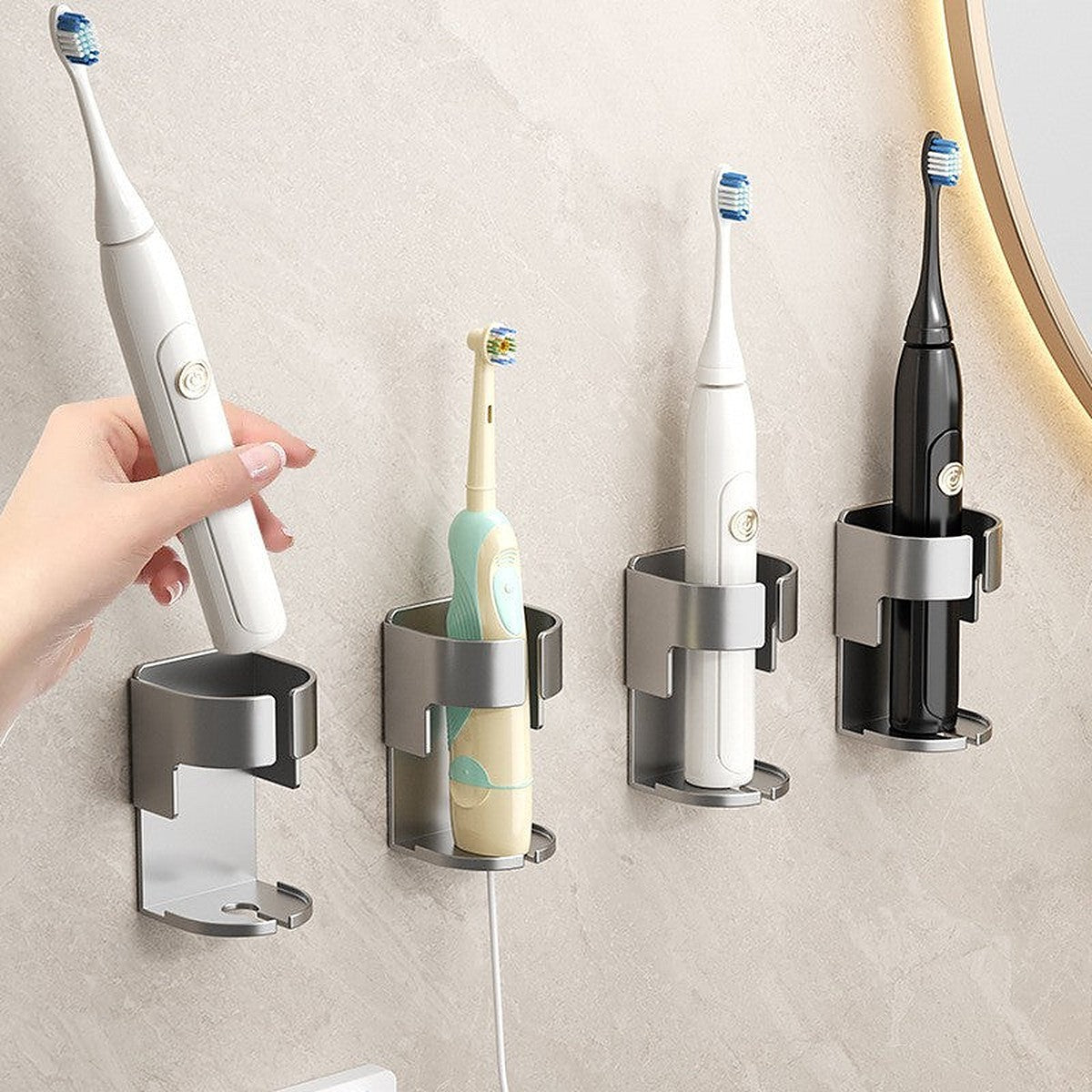 Electric toothbrush holder by Glow Ritual