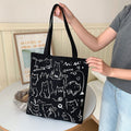 Canvas tote bag with zipper by Glow Ritual