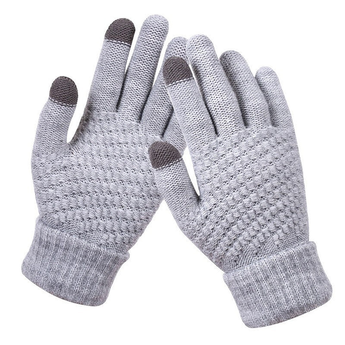 Touchscreen knit gloves by Glow Ritual