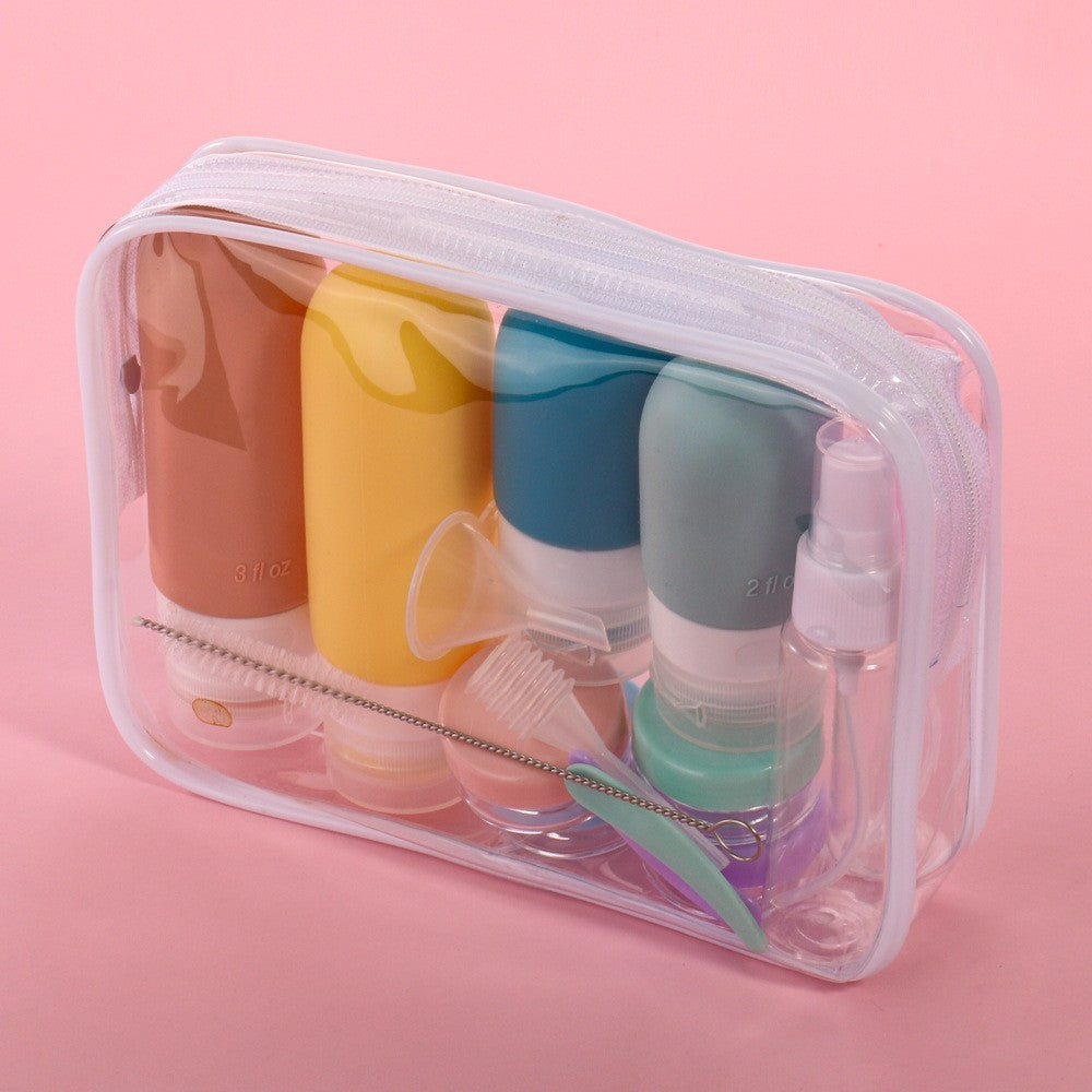 Leak-proof silicone travel bottles by Glow Ritual