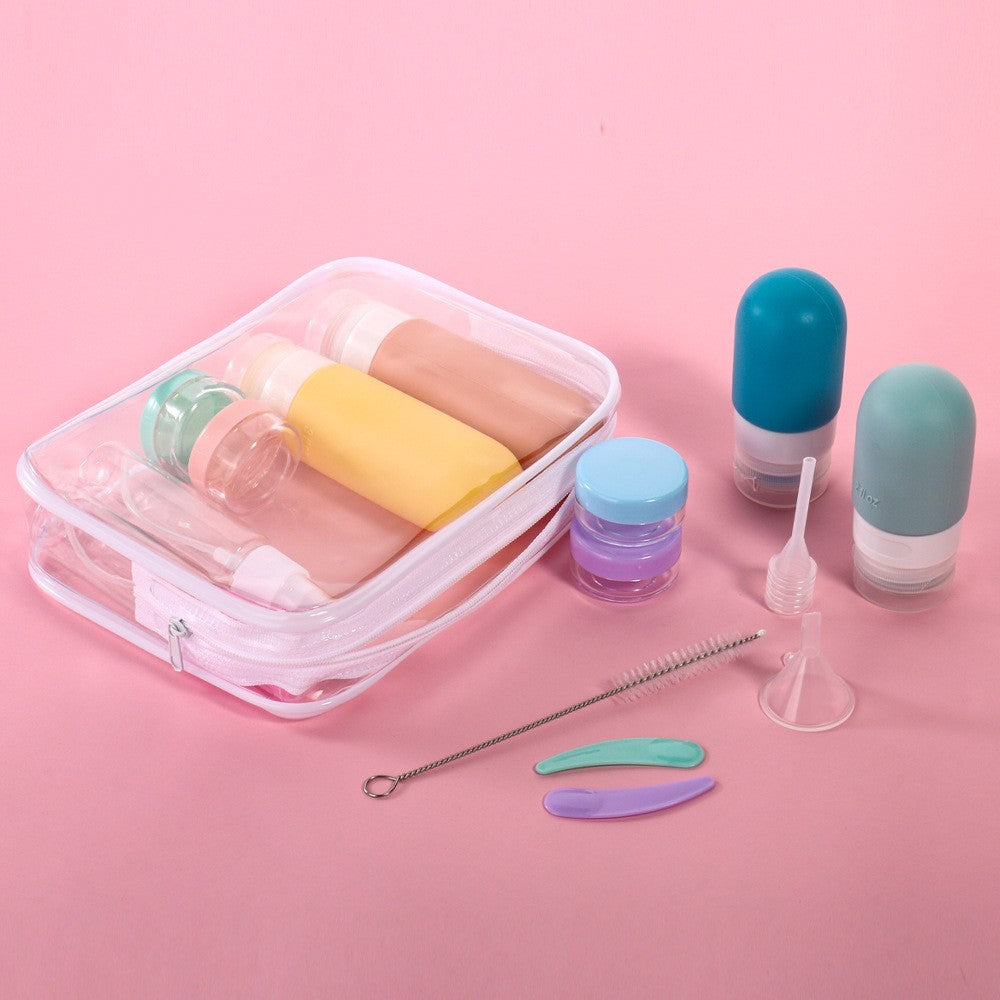 Leak-proof silicone travel bottles by Glow Ritual