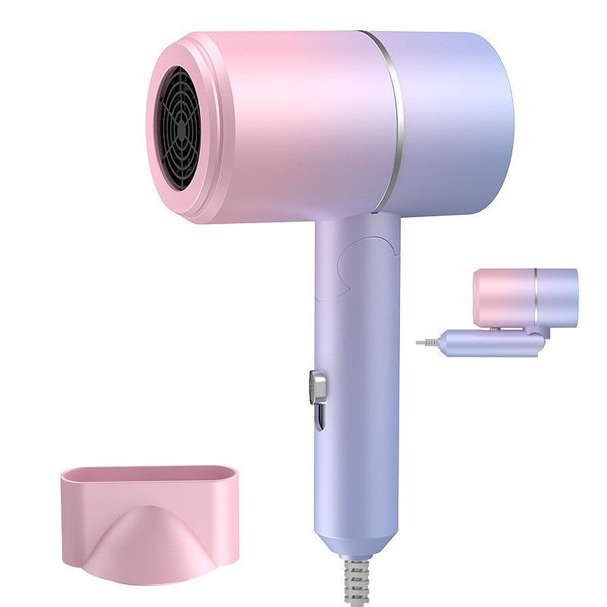 Folding travel hair dryer by Glow Ritual