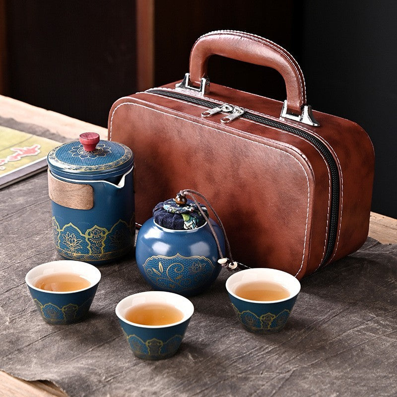 Portable travel tea set by Glow Ritual