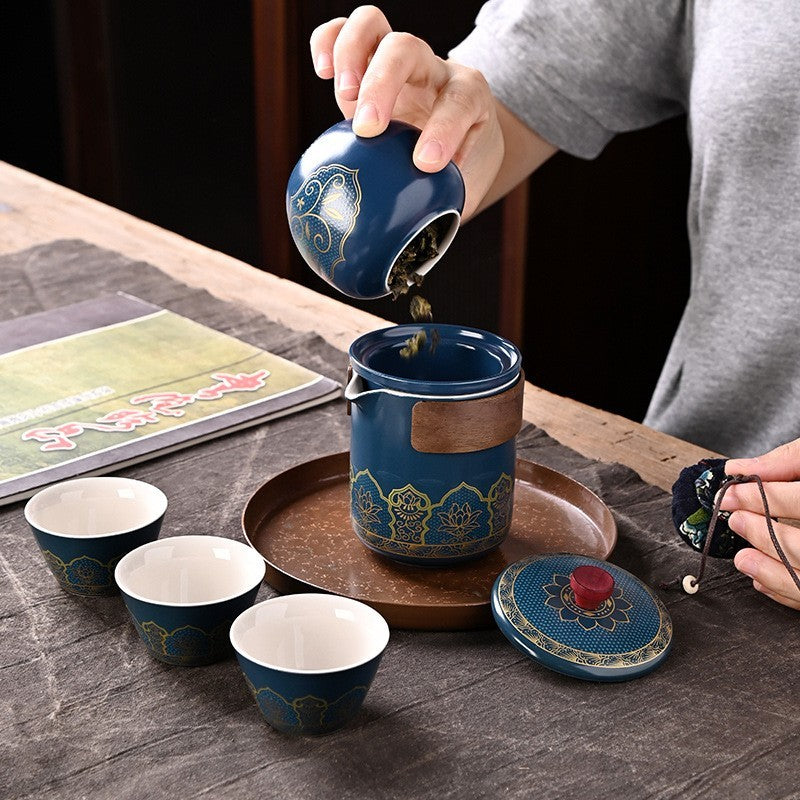 Portable travel tea set by Glow Ritual