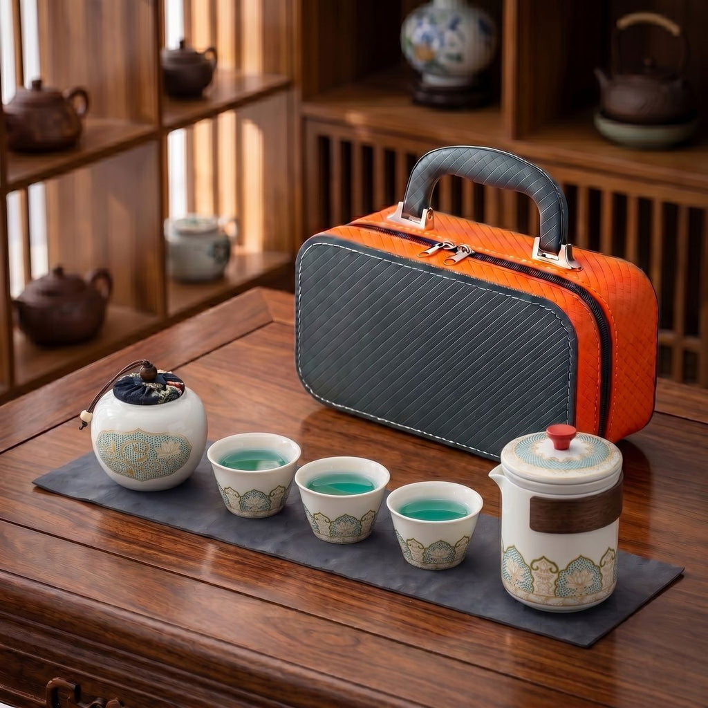 Portable travel tea set by Glow Ritual