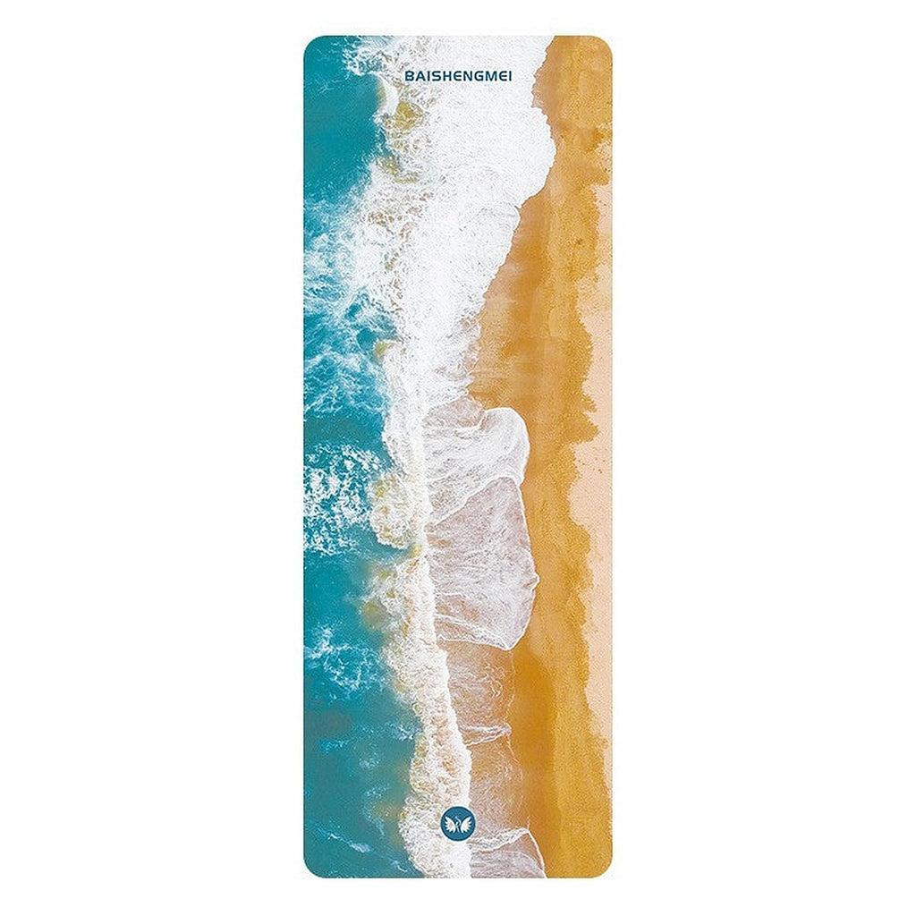 Foldable travel yoga mat by Glow Ritual