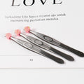 Slant tip stainless tweezers 3-pack by Glow Ritual