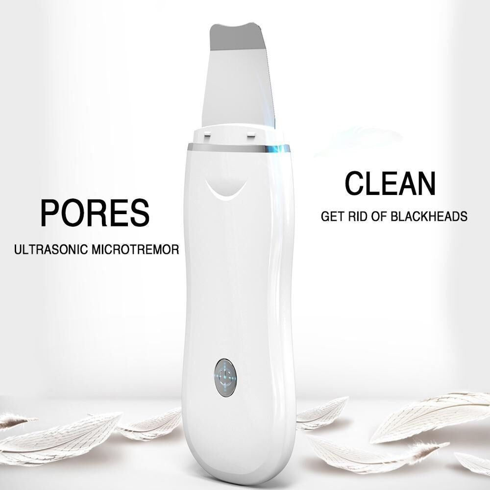 Ultrasonic skin scrubber spatula by Glow Ritual