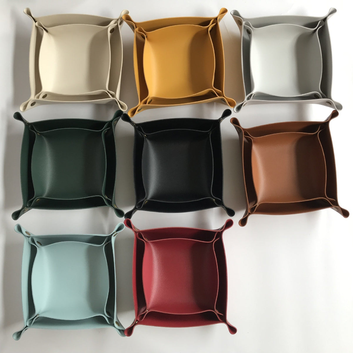 Leather valet tray by Glow Ritual