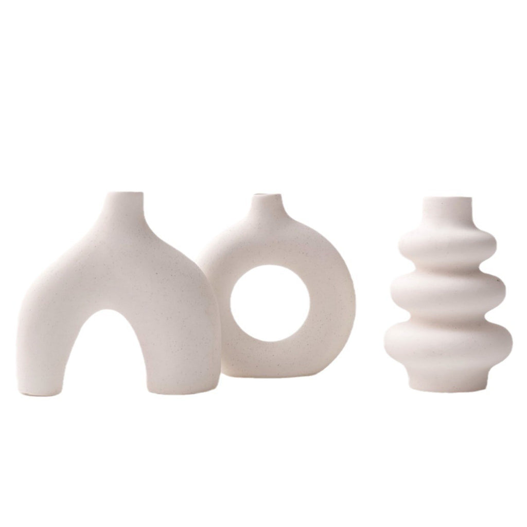 Ceramic vase set of 3 by Glow Ritual