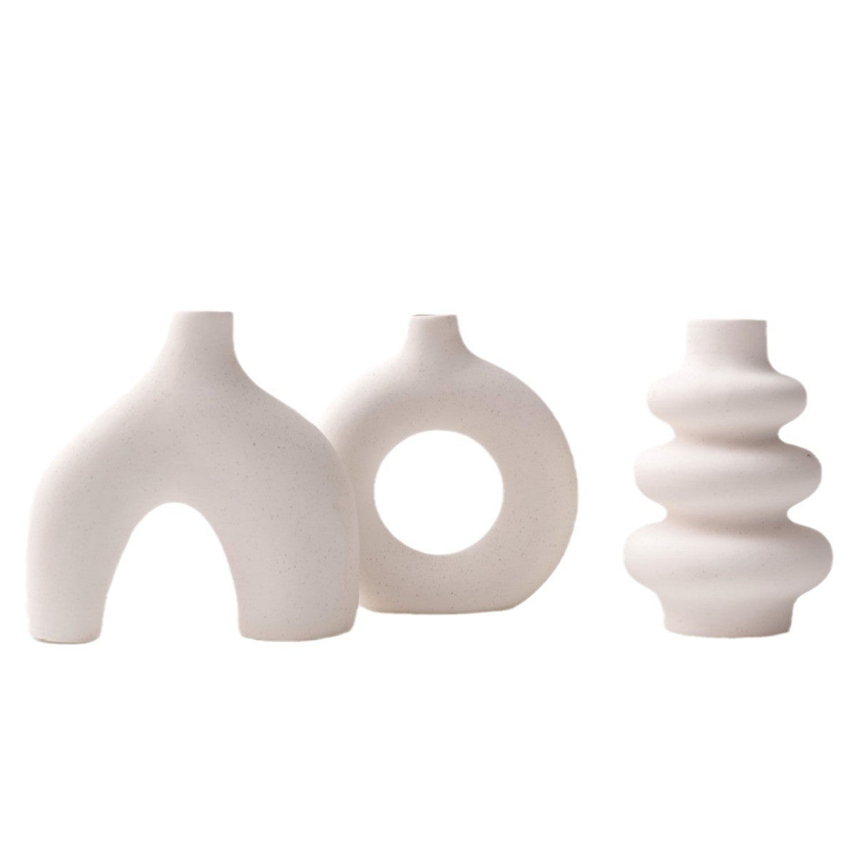 Ceramic vase set of 3 by Glow Ritual