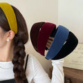 Wide velvet headband by Glow Ritual
