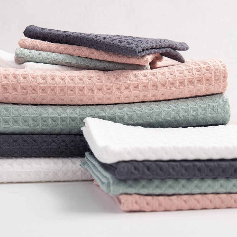 Waffle weave cotton hand towel by Glow Ritual