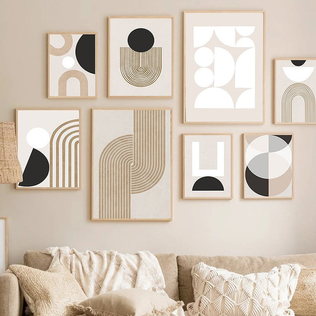 Abstract boho canvas print by Glow Ritual