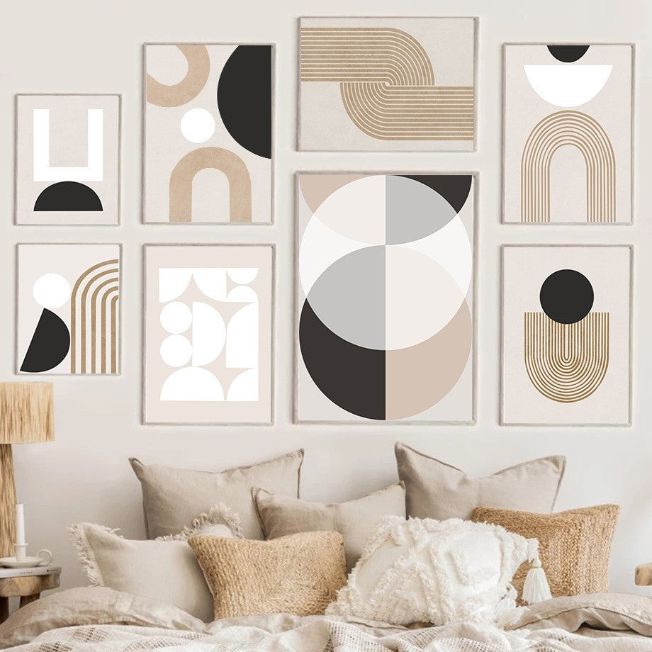 Abstract boho canvas print by Glow Ritual