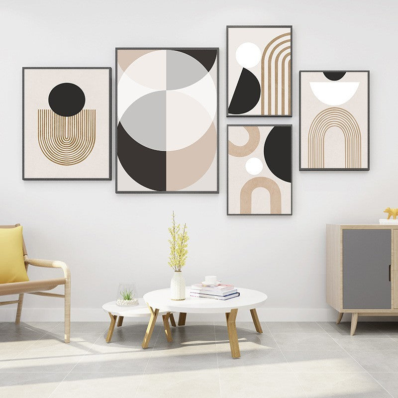 Abstract boho canvas print by Glow Ritual
