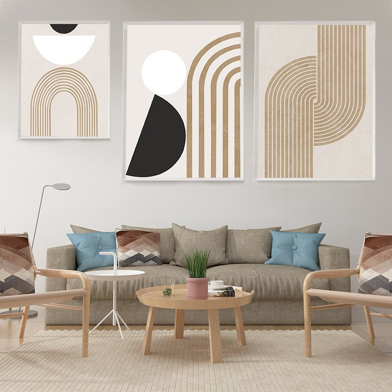 Abstract boho canvas print by Glow Ritual