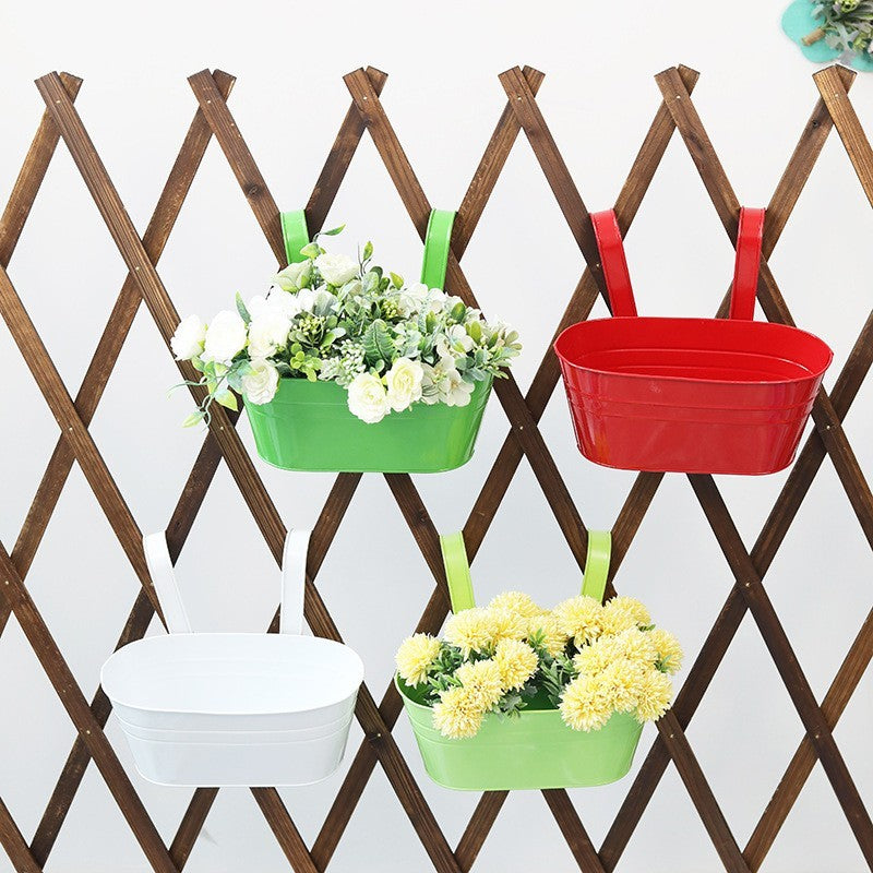 Metal hanging planter by Glow Ritual
