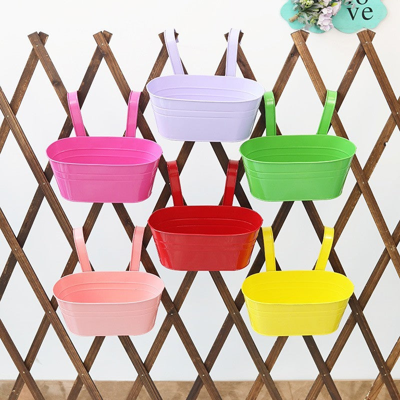 Metal hanging planter by Glow Ritual