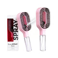 Water spray detangling hair brush by Glow Ritual
