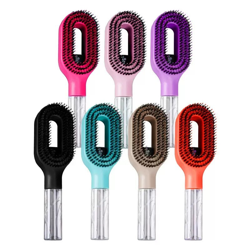 Water spray detangling hair brush by Glow Ritual