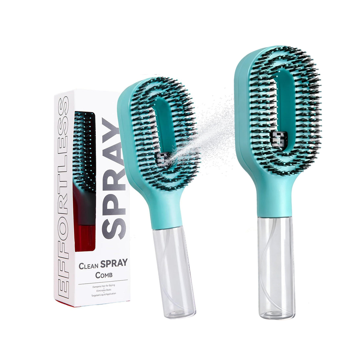 Water spray detangling hair brush by Glow Ritual