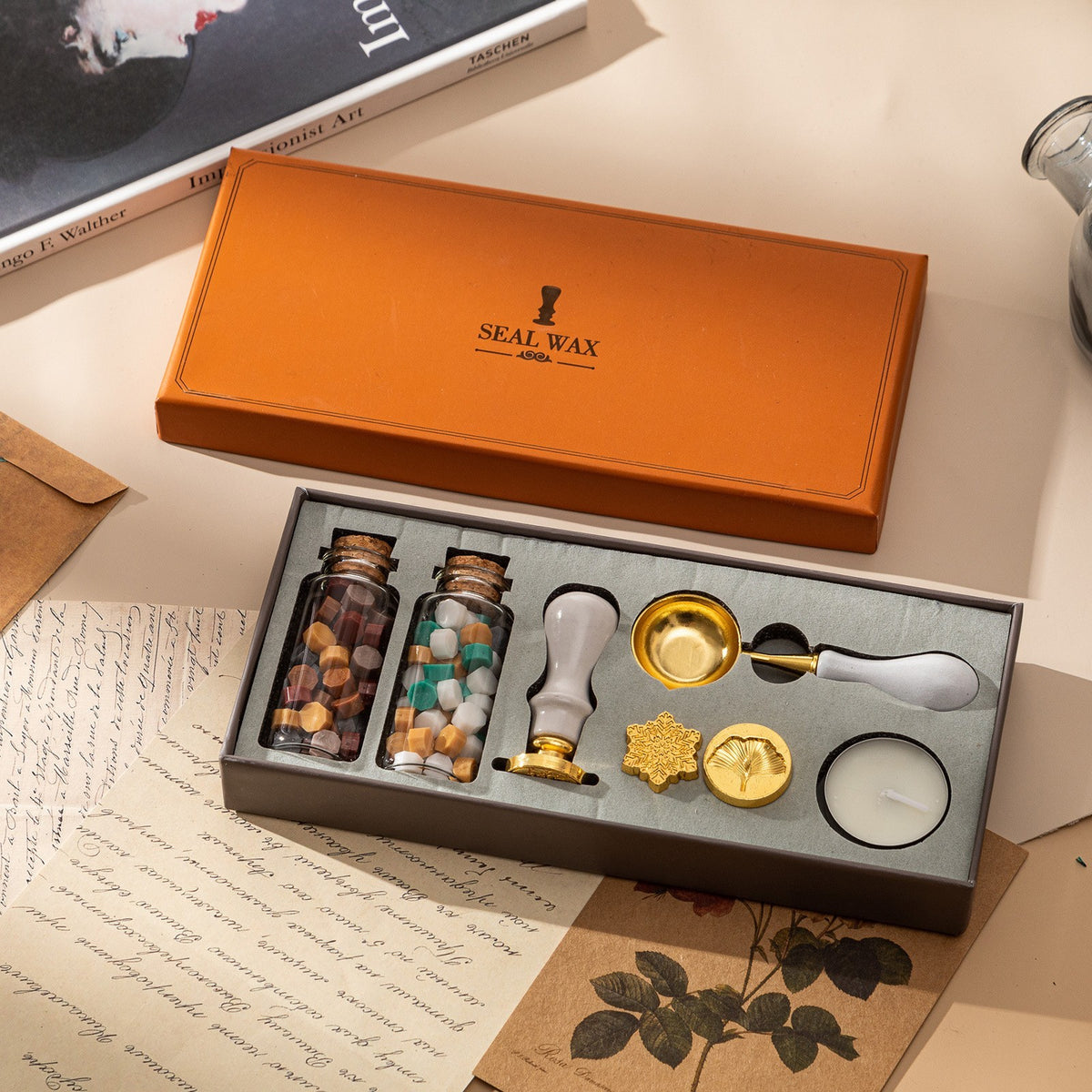 Wax seal stamp kit by Glow Ritual