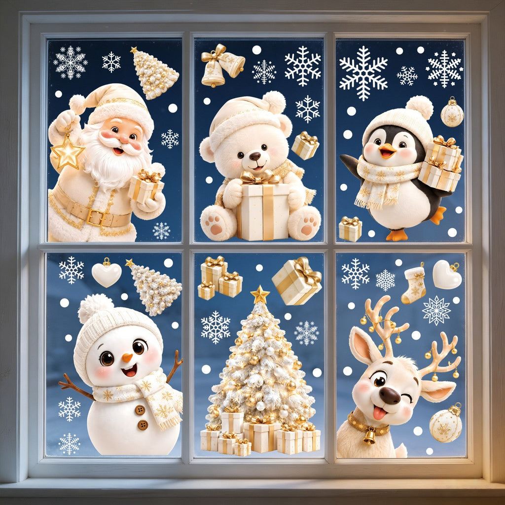 Christmas window clings by Glow Ritual