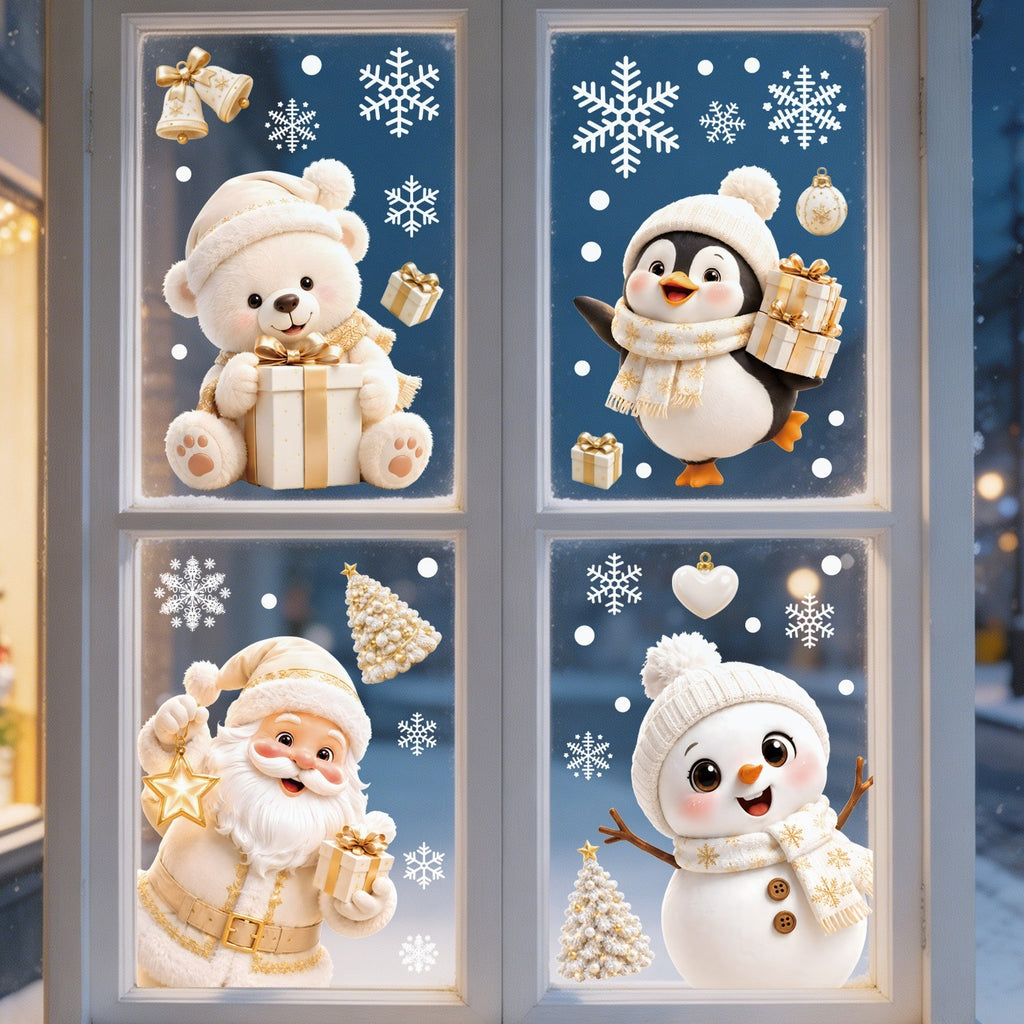 Christmas window clings by Glow Ritual