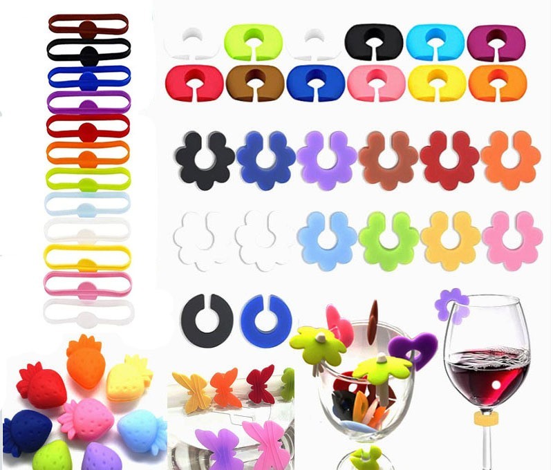 Wine glass charms by Glow Ritual