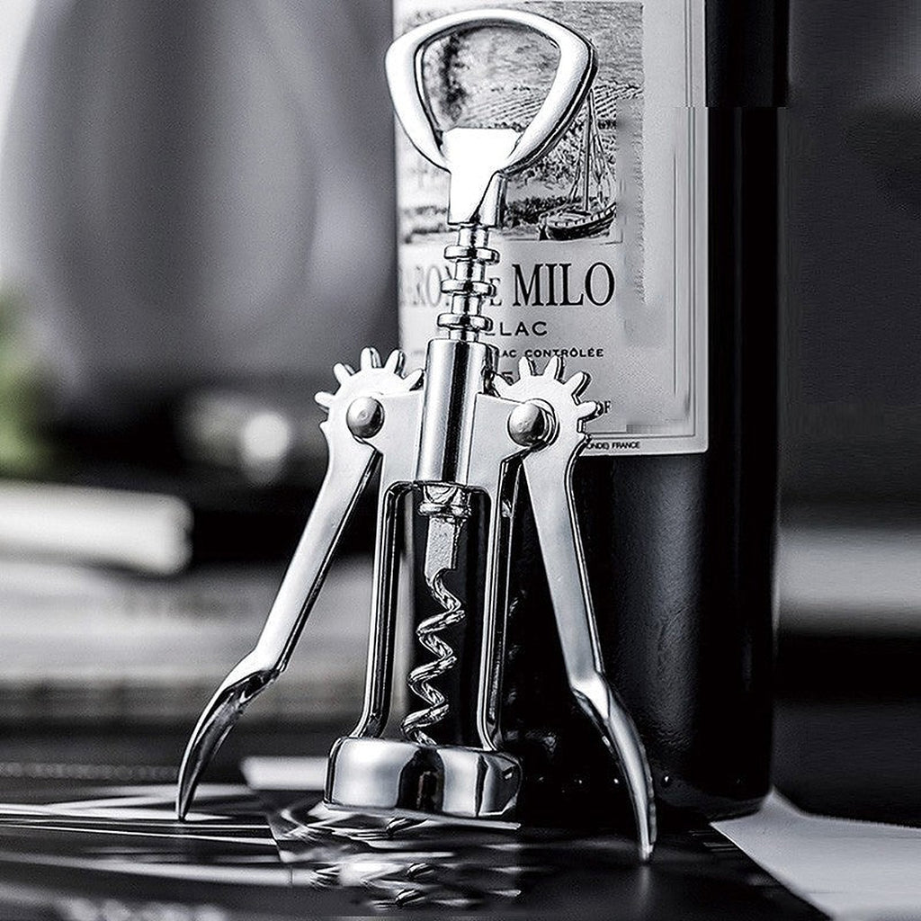 Wing corkscrew wine opener by Glow Ritual