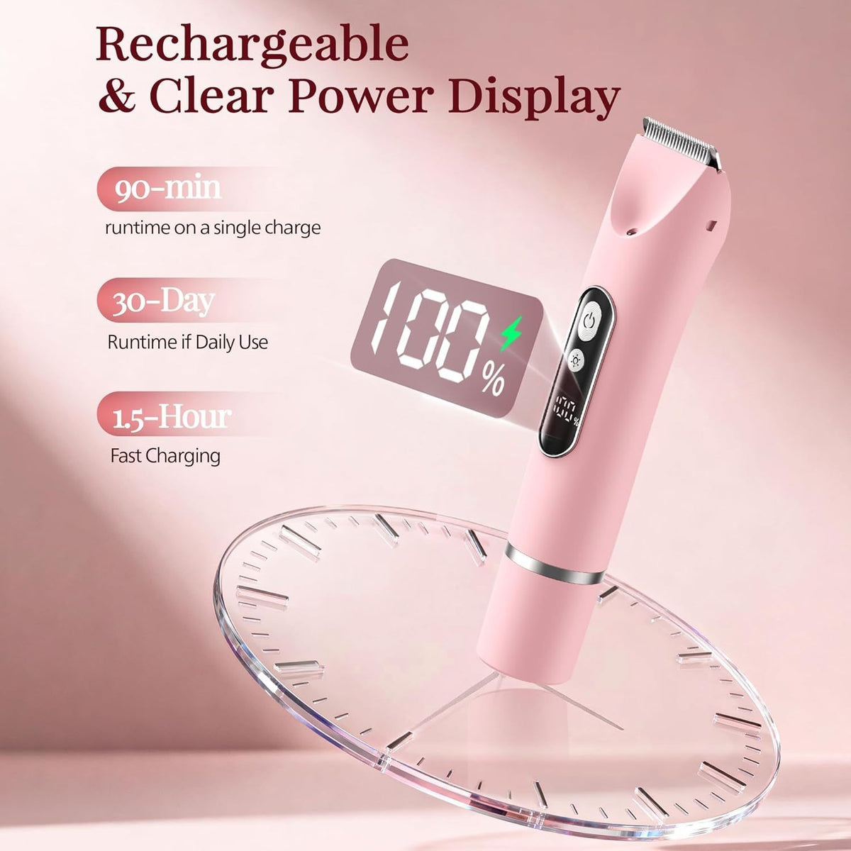 Women's electric body trimmer by Glow Ritual