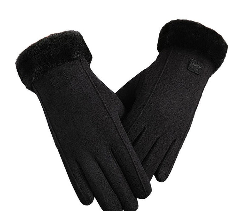 Women's fleece touchscreen gloves by Glow Ritual
