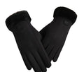 Women's fleece touchscreen gloves by Glow Ritual