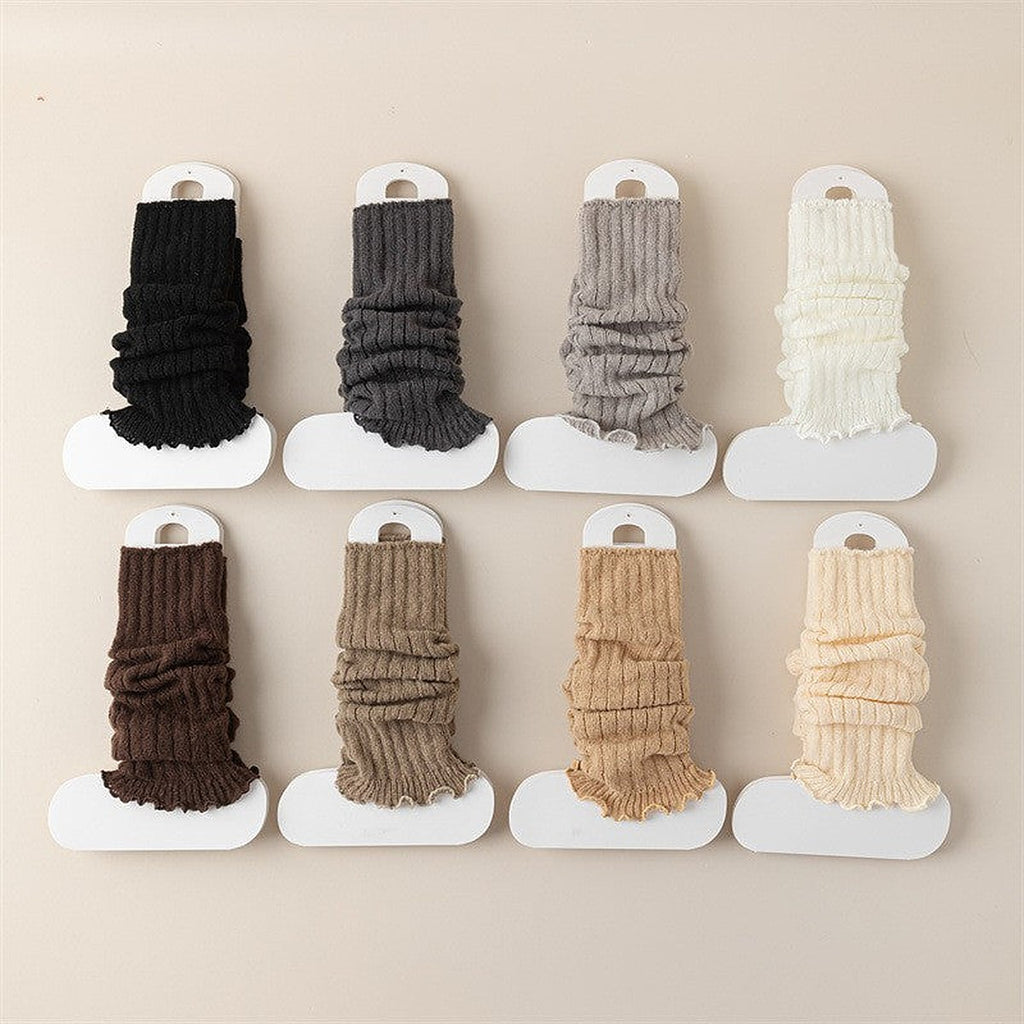 Women's thick knit leg warmers by Glow Ritual