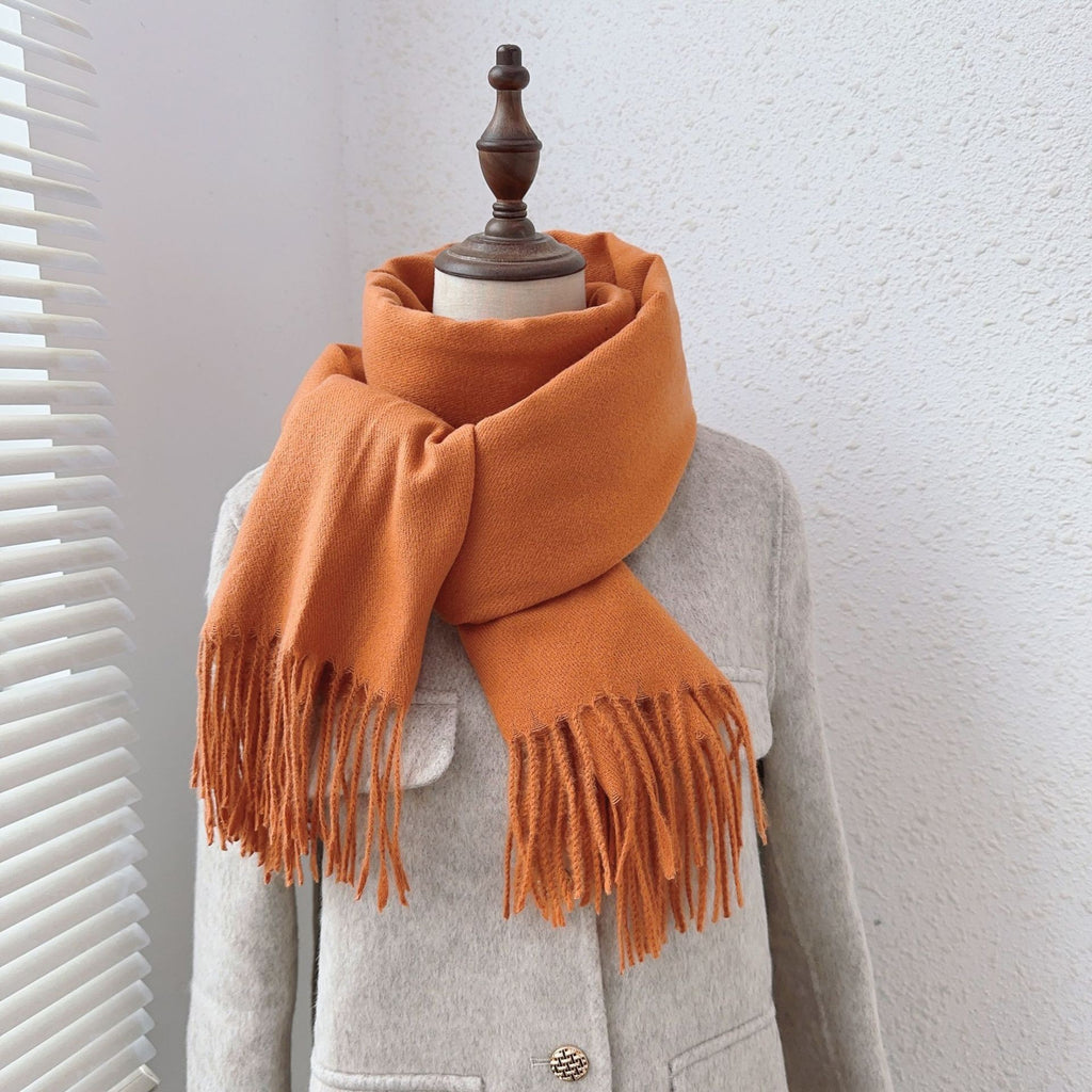 Oversized cashmere-feel scarf by Glow Ritual