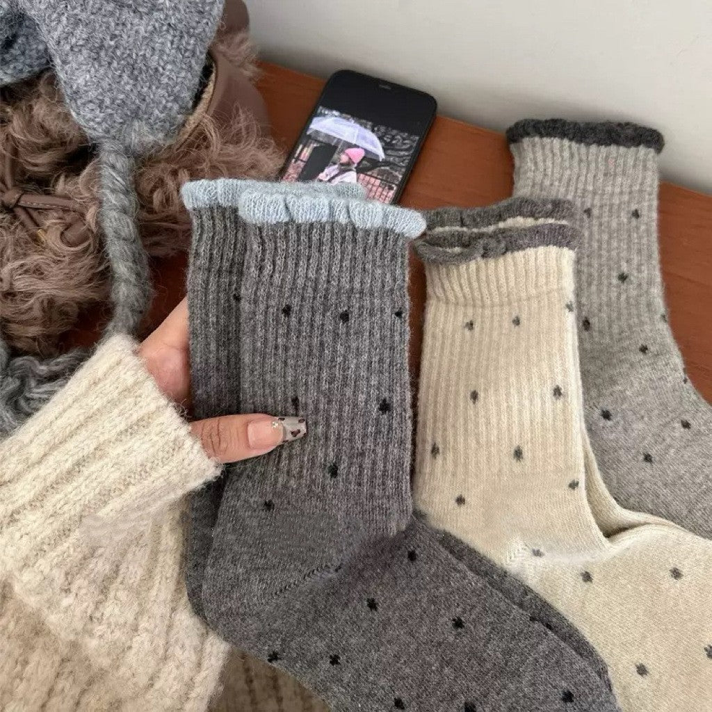 Women's wool blend crew socks by Glow Ritual