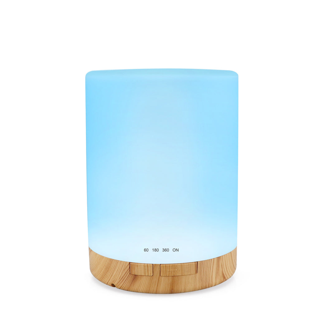 Wood grain ultrasonic aroma diffuser by Glow Ritual