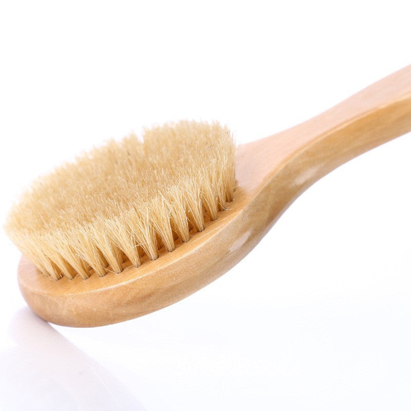 Natural bristle wooden bath brush by Glow Ritual