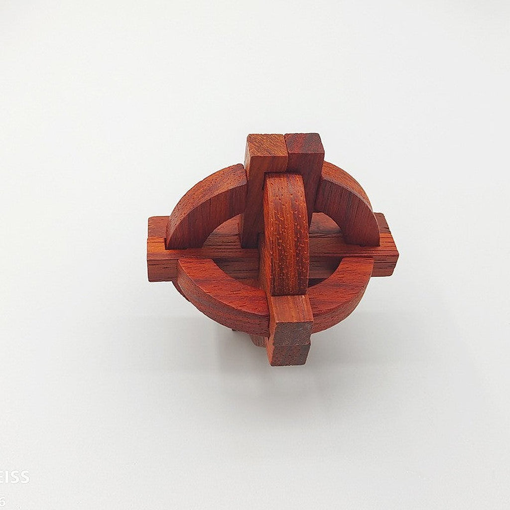 Wooden brain teaser puzzle set by Glow Ritual