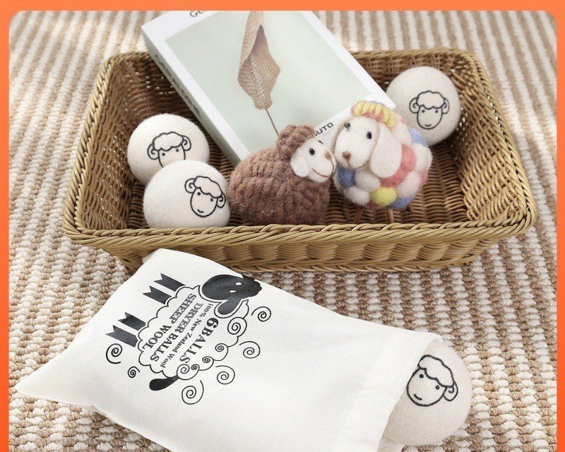 Wool dryer balls 6 pack by Glow Ritual