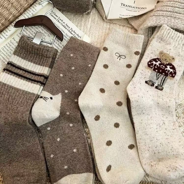 Cozy wool blend socks by Glow Ritual