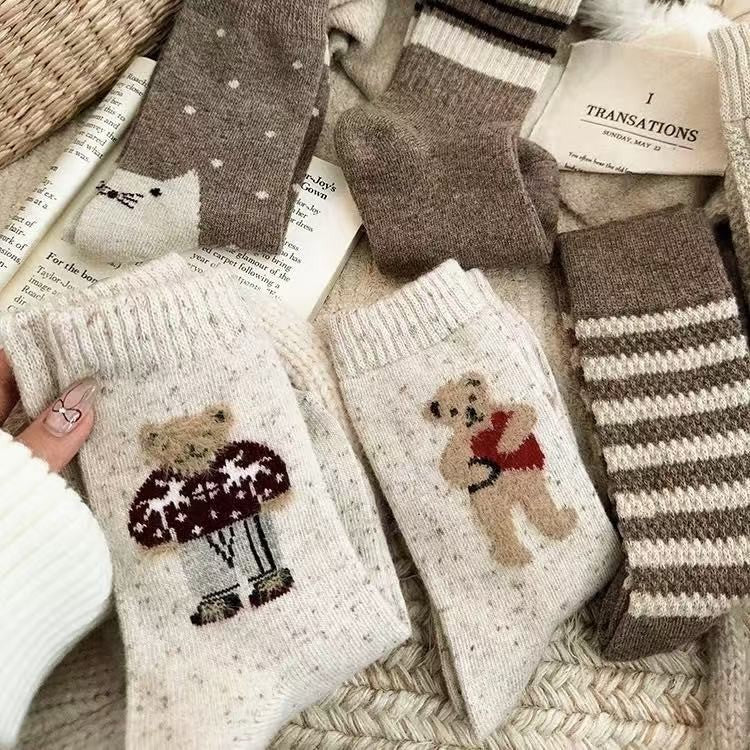 Cozy wool blend socks by Glow Ritual