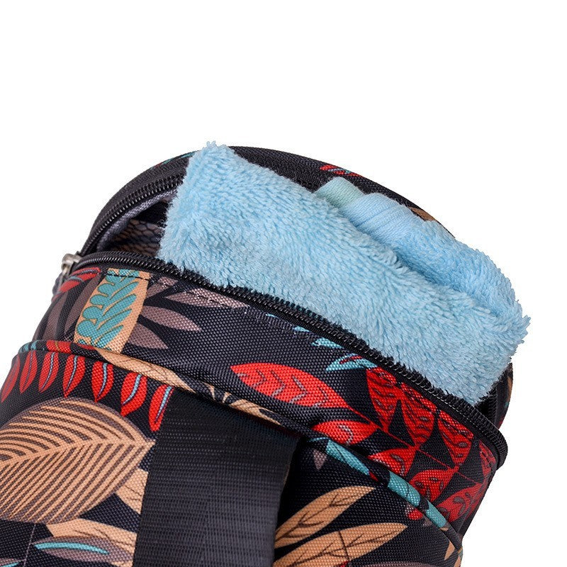 Full-zip canvas yoga mat bag by Glow Ritual